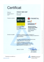 Certificat ISO 18001 : 2007 _  RHGF