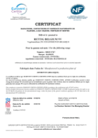 Certificat NF INTEGRA MATERNELLE