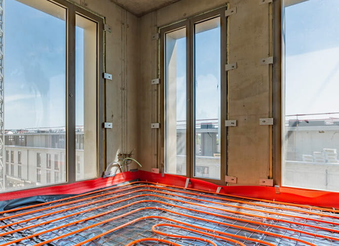 chauffage par le sol appartements