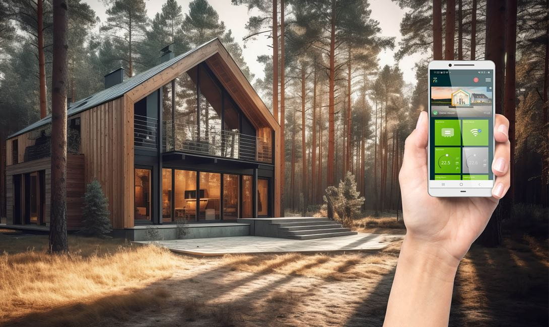 commande à distance du chauffage maison de vacances avec Unisenza Plus 