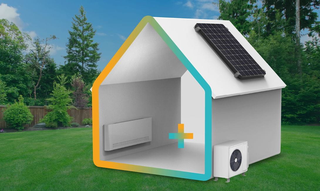 Combinatie van ventilo-convectoren en warmtepompen