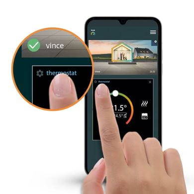 Unisenza Plus slimme verwarmingsregelaars en app