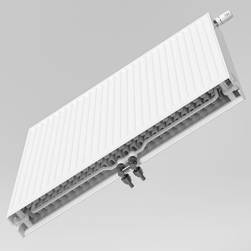 Flex middle-connection radiator