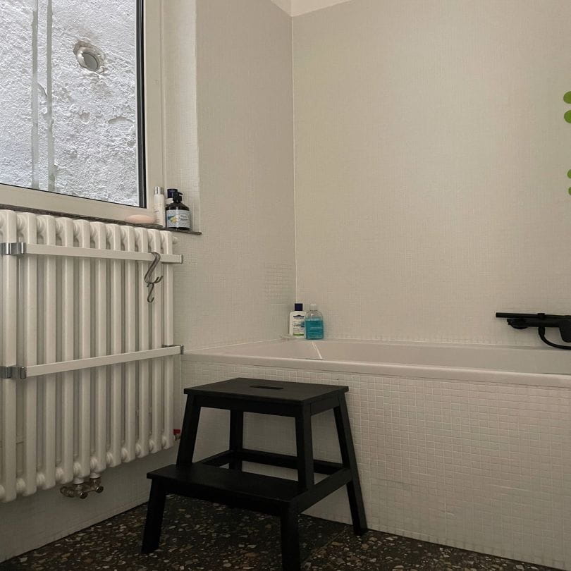 Radiator gerenoveerde badkamer