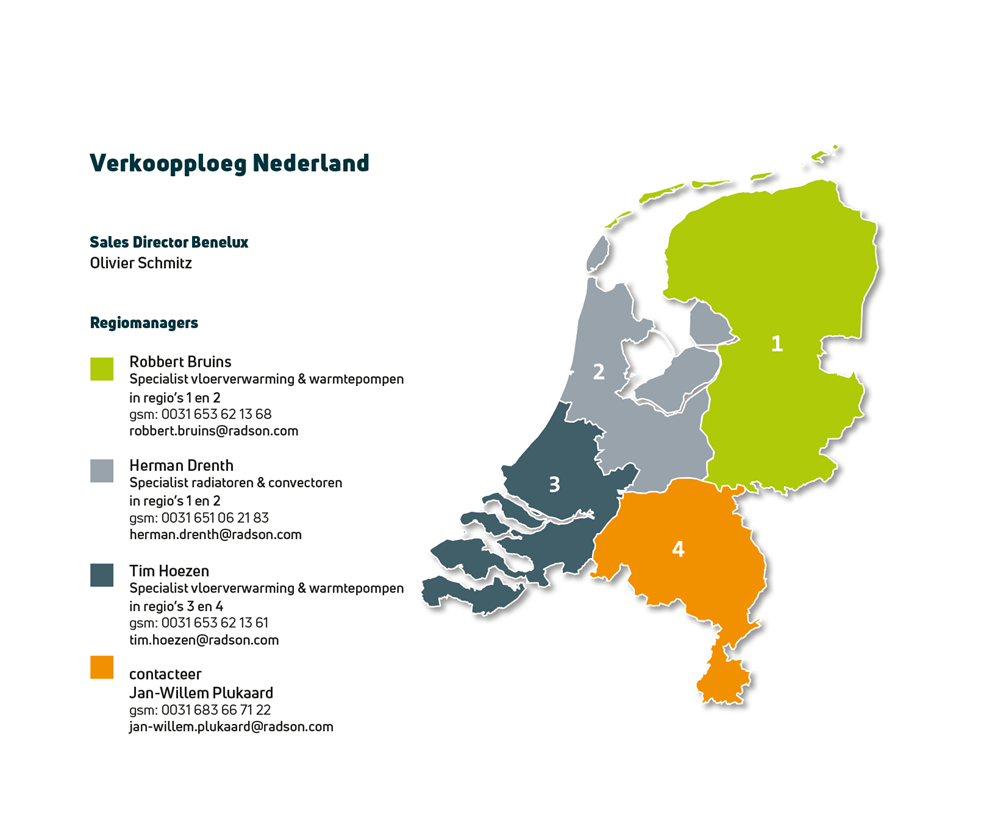 Regiokaart Nederland