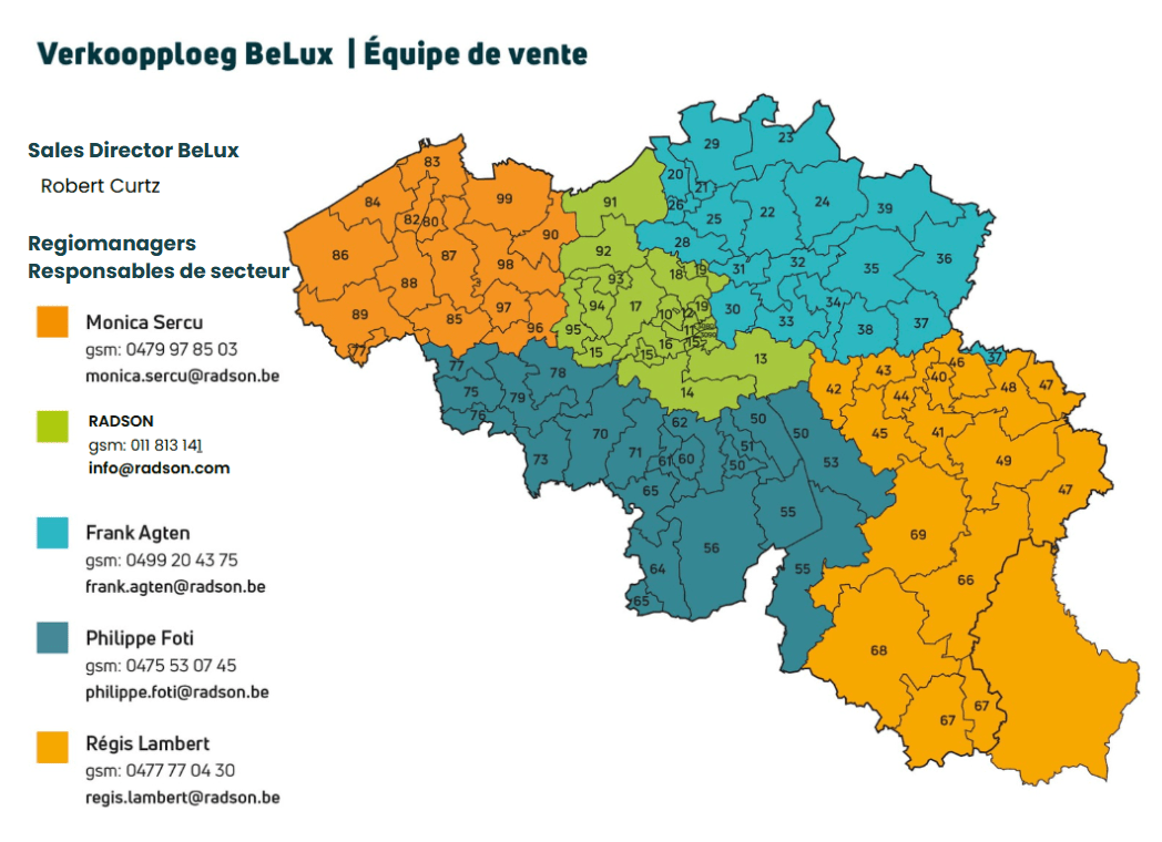 Kaart Belgie