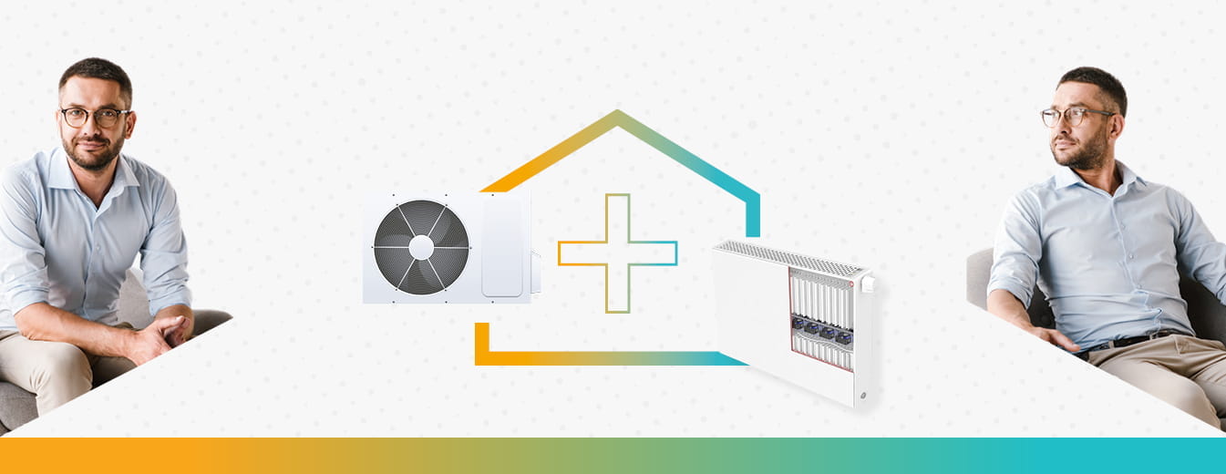 renovatie verwarmingssysteem warmtepomp en radiator
