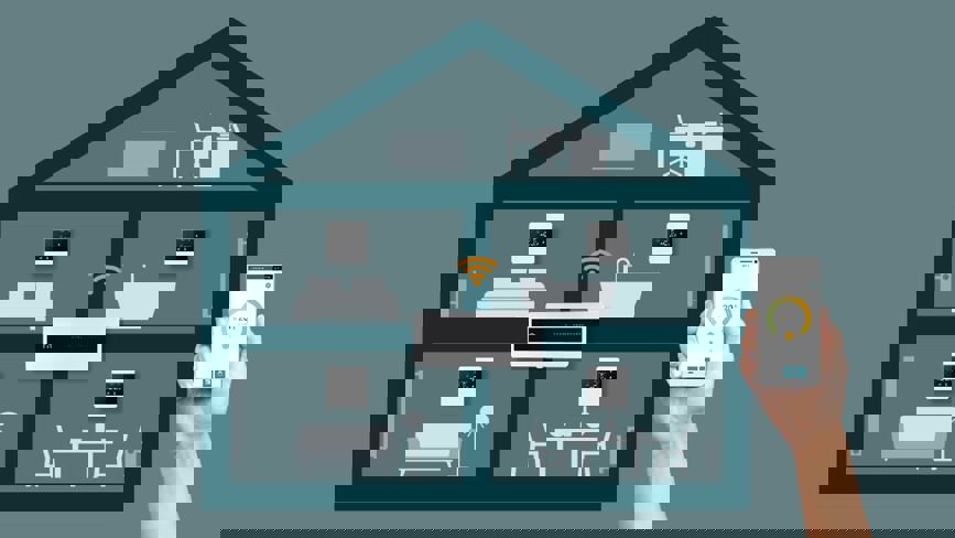 Unisenza controls in a house