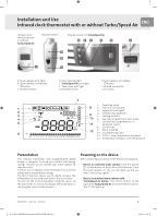 Notice thermostat infrarouge LCD avec horloge